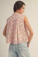 Load image into Gallery viewer, Floral Eyelet Top