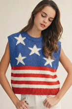 Load image into Gallery viewer, Flag Sleeves Knit Sweater