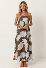 Load image into Gallery viewer, Floral Print Strapless Maxi Dress