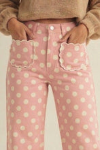 Load image into Gallery viewer, Pink Polka Dot Pants