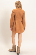 Load image into Gallery viewer, Suede Shirtdress