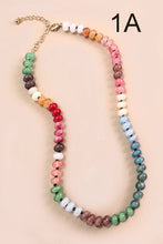 Load image into Gallery viewer, Cute & Colorful Agate Glass Bead Necklace