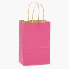 Load image into Gallery viewer, Recycled Kraft Color Paper Retail Shopping Bags