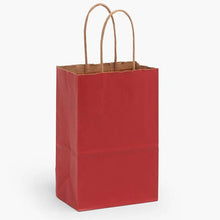 Load image into Gallery viewer, Recycled Kraft Color Paper Retail Shopping Bags