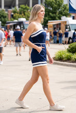 Load image into Gallery viewer, Strapless Contrast Band Romper