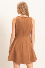 Load image into Gallery viewer, Suede Mini Dress