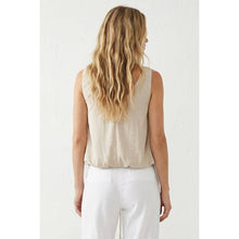 Load image into Gallery viewer, Contrast Twisted Strap High Low Bubble Top