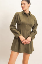 Load image into Gallery viewer, Suede Shirtdress