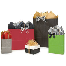 Load image into Gallery viewer, Recycled Kraft Color Paper Retail Shopping Bags