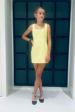 Load image into Gallery viewer, Girls Yellow Tweed Dress