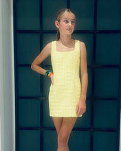 Load image into Gallery viewer, Girls Yellow Tweed Dress