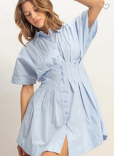 Load image into Gallery viewer, Pleated Button-up Dress