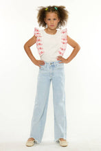 Load image into Gallery viewer, Girls High Rise Wide Leg Jeans