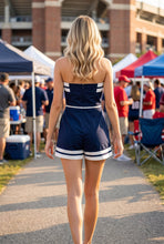 Load image into Gallery viewer, Strapless Contrast Band Romper