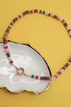 Load image into Gallery viewer, NATURAL STONE CHARM SPRING CLASP BEADED NECKLACE | 40NK9467