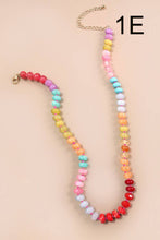Load image into Gallery viewer, Cute & Colorful Agate Glass Bead Necklace