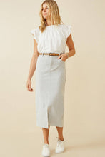 Load image into Gallery viewer, Womens Smocked Detail Ruffle Shoulder Top