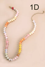 Load image into Gallery viewer, Cute & Colorful Agate Glass Bead Necklace