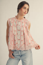 Load image into Gallery viewer, Floral Eyelet Top