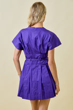 Load image into Gallery viewer, Purple Poplin Dress