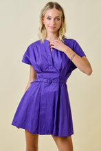 Load image into Gallery viewer, Purple Poplin Dress