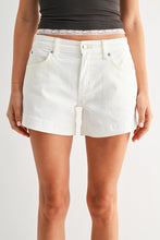 Load image into Gallery viewer, White Short With Side Slit Detail