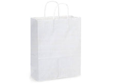 Load image into Gallery viewer, White Kraft Paper Shopping Bags
