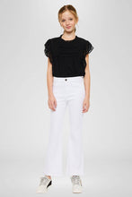 Load image into Gallery viewer, YOUTH HIGH RISE WHITE KICK FLARE JEAN
