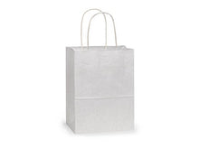 Load image into Gallery viewer, White Kraft Paper Shopping Bags
