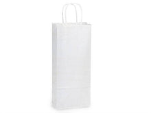 Load image into Gallery viewer, White Kraft Paper Shopping Bags
