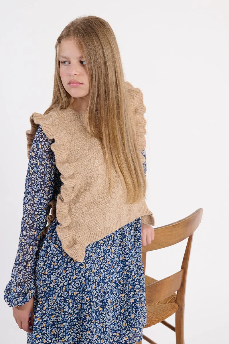 Fur Sleeveless Jacket