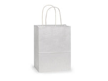 Load image into Gallery viewer, White Kraft Paper Shopping Bags
