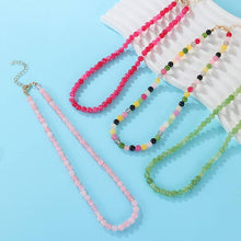 Load image into Gallery viewer, Precious Pink &amp; Jade Glass Bead Necklaces
