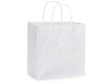Load image into Gallery viewer, White Kraft Paper Shopping Bags
