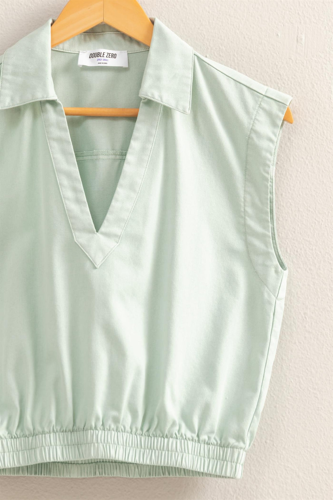 Sleeveless Linen Set