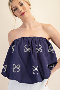 Balloon Strapless Top