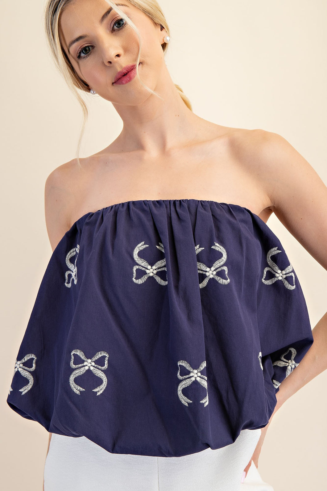 Balloon Strapless Top