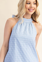 Load image into Gallery viewer, Blue Bow Mini Dress
