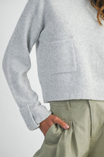 Load image into Gallery viewer, Grey L/S Crew Sweater
