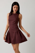 Load image into Gallery viewer, Brown Sleeveless Low Waist Mini Dress
