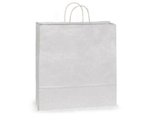 Load image into Gallery viewer, White Kraft Paper Shopping Bags
