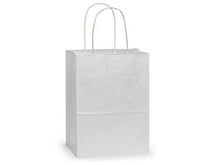Load image into Gallery viewer, White Kraft Paper Shopping Bags
