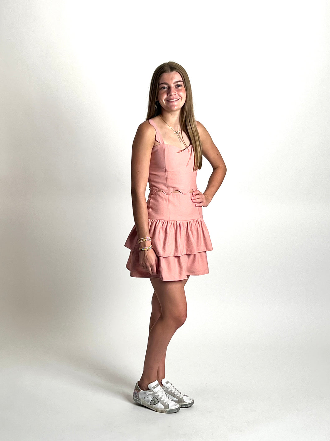 Scallop Ruffle Dress