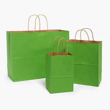 Load image into Gallery viewer, Recycled Kraft Color Paper Retail Shopping Bags
