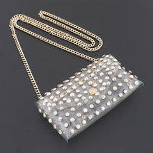 Load image into Gallery viewer, Rhinestone Clear Belt Bag W/Chain PB8633
