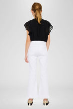 Load image into Gallery viewer, YOUTH HIGH RISE WHITE KICK FLARE JEAN

