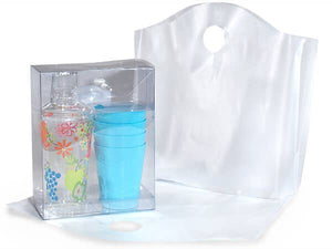 Wave Top Plastic Merchandise Bags