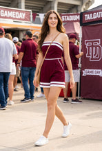 Load image into Gallery viewer, Strapless Contrast Band Romper
