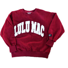 Load image into Gallery viewer, LuluMac Maroon/White Stitch Sweatshirt
