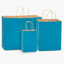 Load image into Gallery viewer, Recycled Kraft Color Paper Retail Shopping Bags
